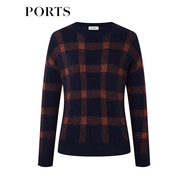 Ports Women's Plaid Jacquard Knit Top