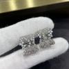 Musla Design Luxuriöse 925er Sterling Silber Kreuzlinien-Ohrringe für Damen Exquisite Party-Accessoires mit Hochwertiger Mode