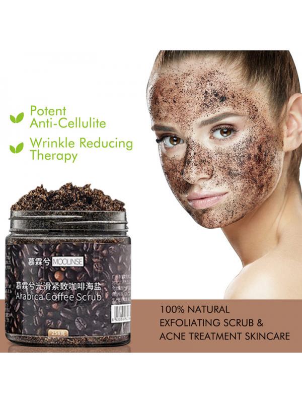 Coffee Scrub Sea Salt Exfoliating Whitening Massage Cream Anti