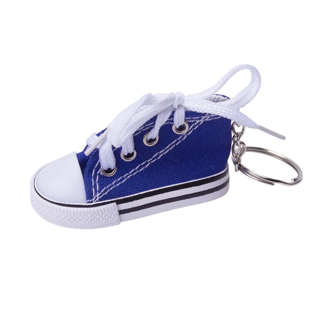 Mini canvas small shoes fashion bicycle motorcycle foot support small board shoes pendant simulation shoe keychain