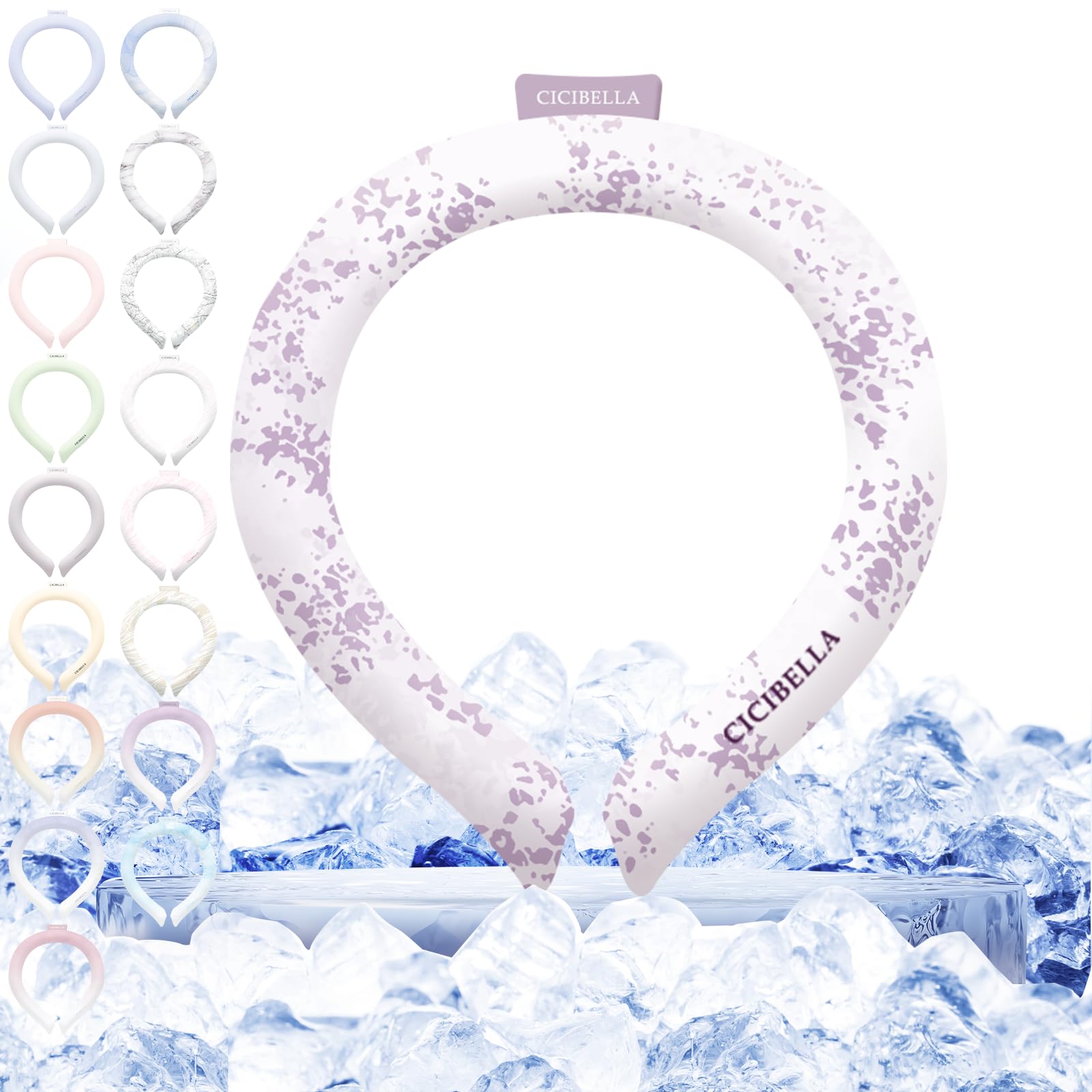 

Sisibella Sports Cool Neck Natural More Neck Ice Cooling Neck Heat Medium Original Lilac Ash Ring, 28°C (80% Freezing), 80% Capacity, Cooler, Ring,
