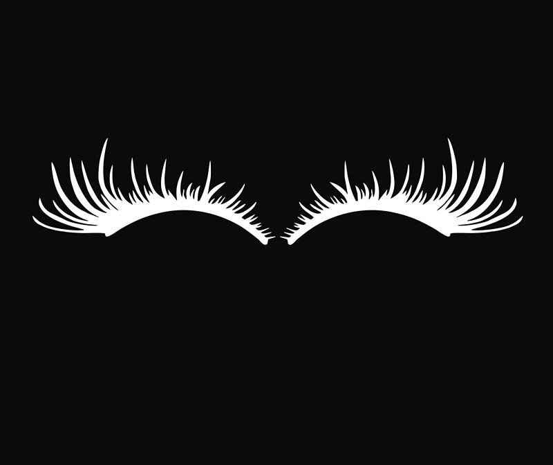 Sexy Eyelash Headlight & Eyebrow Car Sticker D59: Unique Headlight Decor with Personality