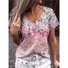 Summer Printed Trend Short Sleeved Fashion T-shirt Loose Women's Top