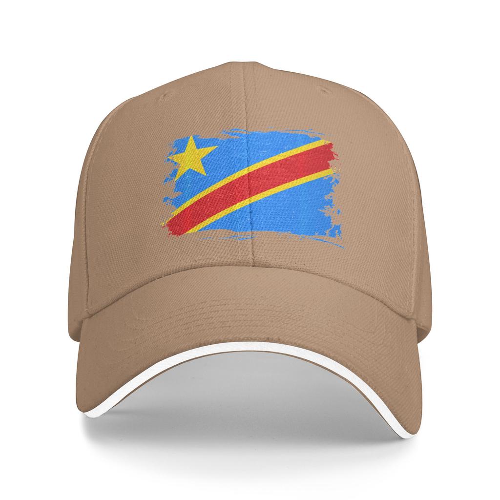 Congo Flag Republic of Congo DRC Vintage Congolese Flag PerforUnisexce Casual Baseball Cap Snapback Cap Unisex Funny Baseball Caps