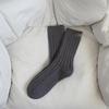 Dui Dui Women's Double-needle Winter Thickened Warm Mid-calf Women's Socks Solid Color Versatile Plush Socks
