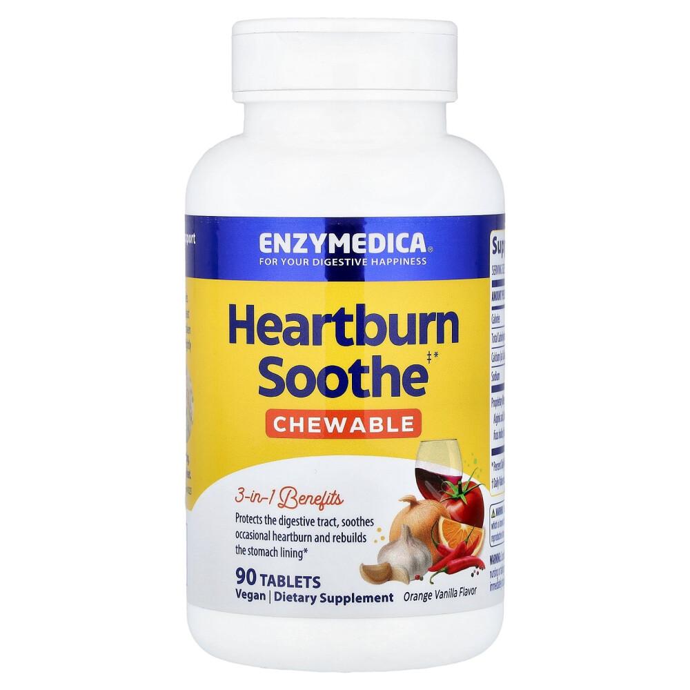 iHerb Enzymedica Heartburn Relief Orange Vanilla 90 Tablets