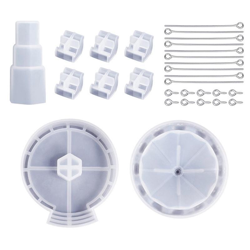 

DIY кристаллическая форма для эпоксидной смолы, карусель, качели, украшение для стола, ювелирное изделие, кулон, зеркало, силиконовая форма flying chair