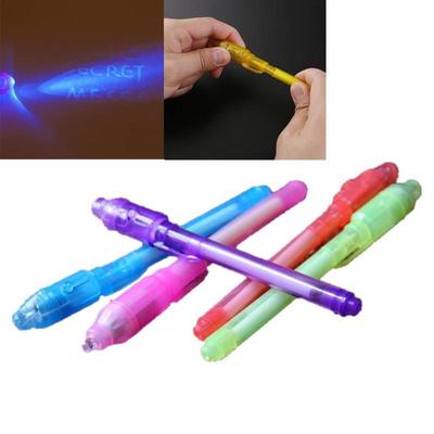 1PC Creative Invisible Black Light Combo 2 In 1 Magic Invisible Ink Pen
