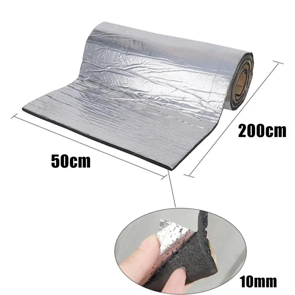 Car Sound Mat Fire Insulation Proofing Deadener Heat Noise Insulation Vibration Resistance Mat Self-adhesive Tape
