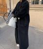 TASOGARA Chesterfield Long Plus Loose Perfect for Winter Outings Women's Coat, Length, Size, Figure-Flattering, Fit, Thick, Simple, Stylish, (JP,