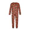 Comfortable Parent-Child Matching Christmas Print Loungewear Set with Long Sleeve Top and Pants