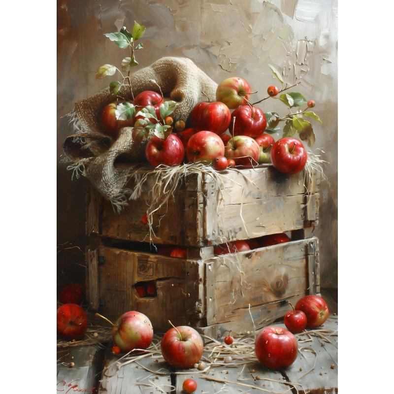 Vintage Stillleben Poster Drucke Zitrone Olivenbaum Pflanzen in Vase Wandkunst Leinwandmalerei Botanisch Antik Heim Zimmer Dekor