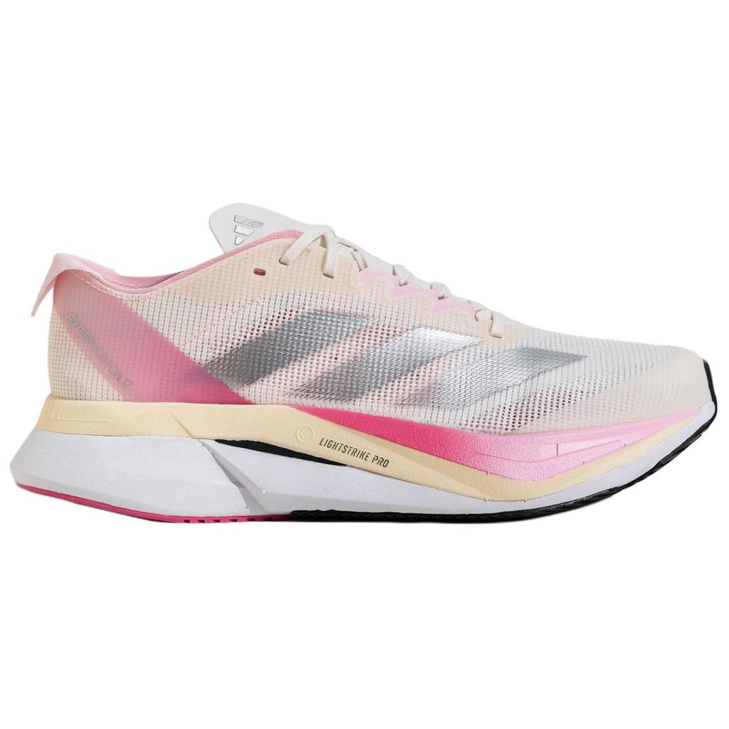 Adidas Adizero Boston 12 'Chalk White Clear Pink' Sneakers JQ8673