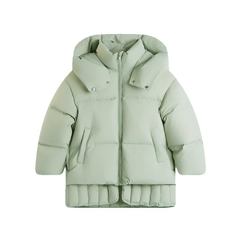 EBAER Unisex Kids  3-Proof Mid-Length Winter Down Jacket 120cm