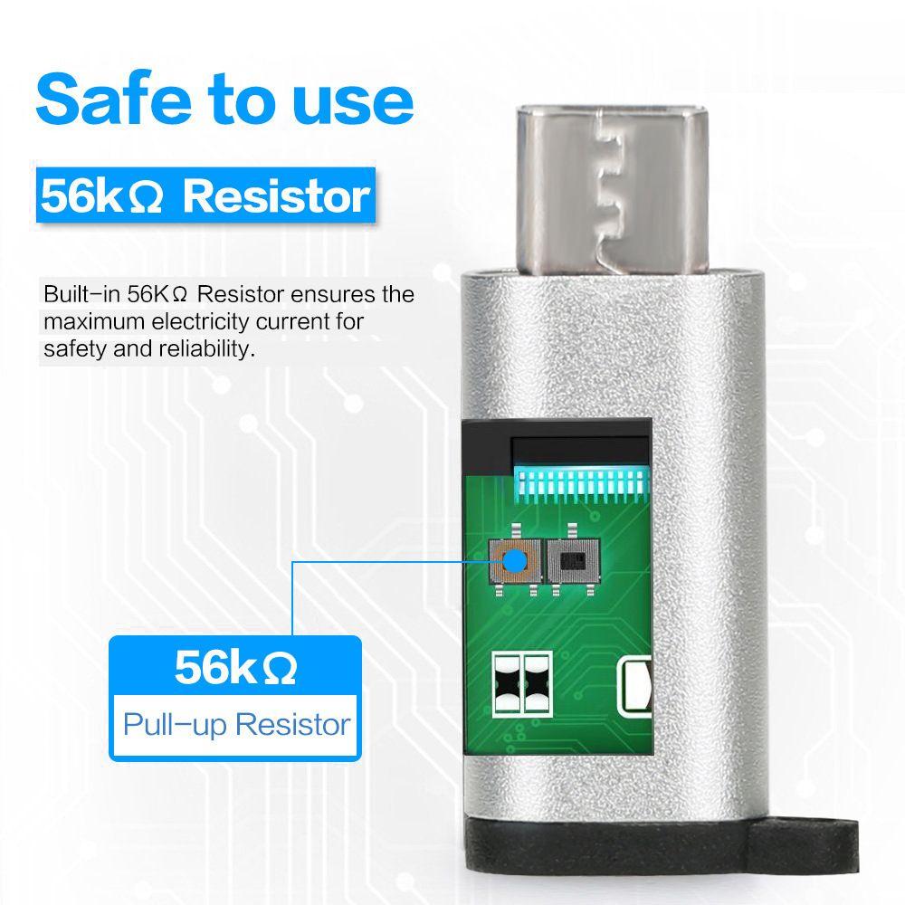 Mini Phone Tablet Fast Transfer Connector Converter Female To Male Type-C To Micro USB OTG Adapter