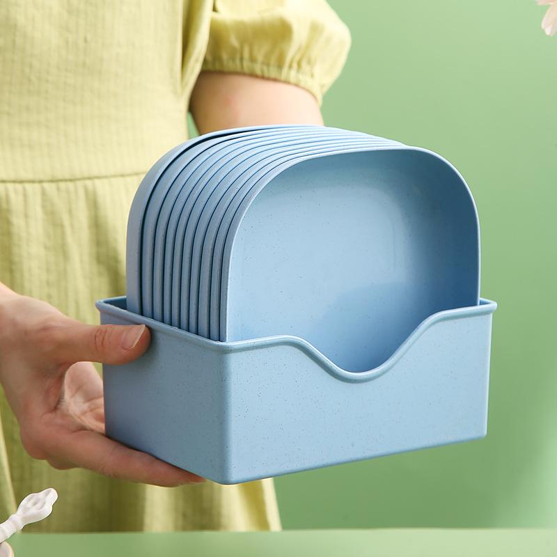 Japanese-Style Creative Plastic Bone Dish with Base