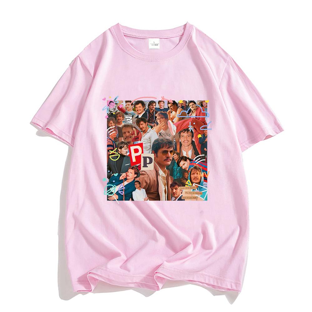 Pedro Pascal Princ Herec Trička PÁNSKÁ Foto Skutečné Osoby Puzzle Trička 100% Bavlna Trička Originalita Ležérní Aldult Estetické