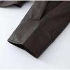 2024 Autumn/Winter Cross-border Fashion Lapel Tie Long Sleeve Leather Jacket