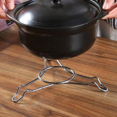 Trípode de cocina soporte para olla de acero inoxidable soporte para vaporera de cuenco