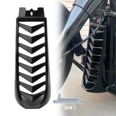 Motorcycle Black Front Chin Fairing Spoiler Lower Radiator Cover For Harley Softail Street Bob Breakout FXBR FXBRS 2018-2026