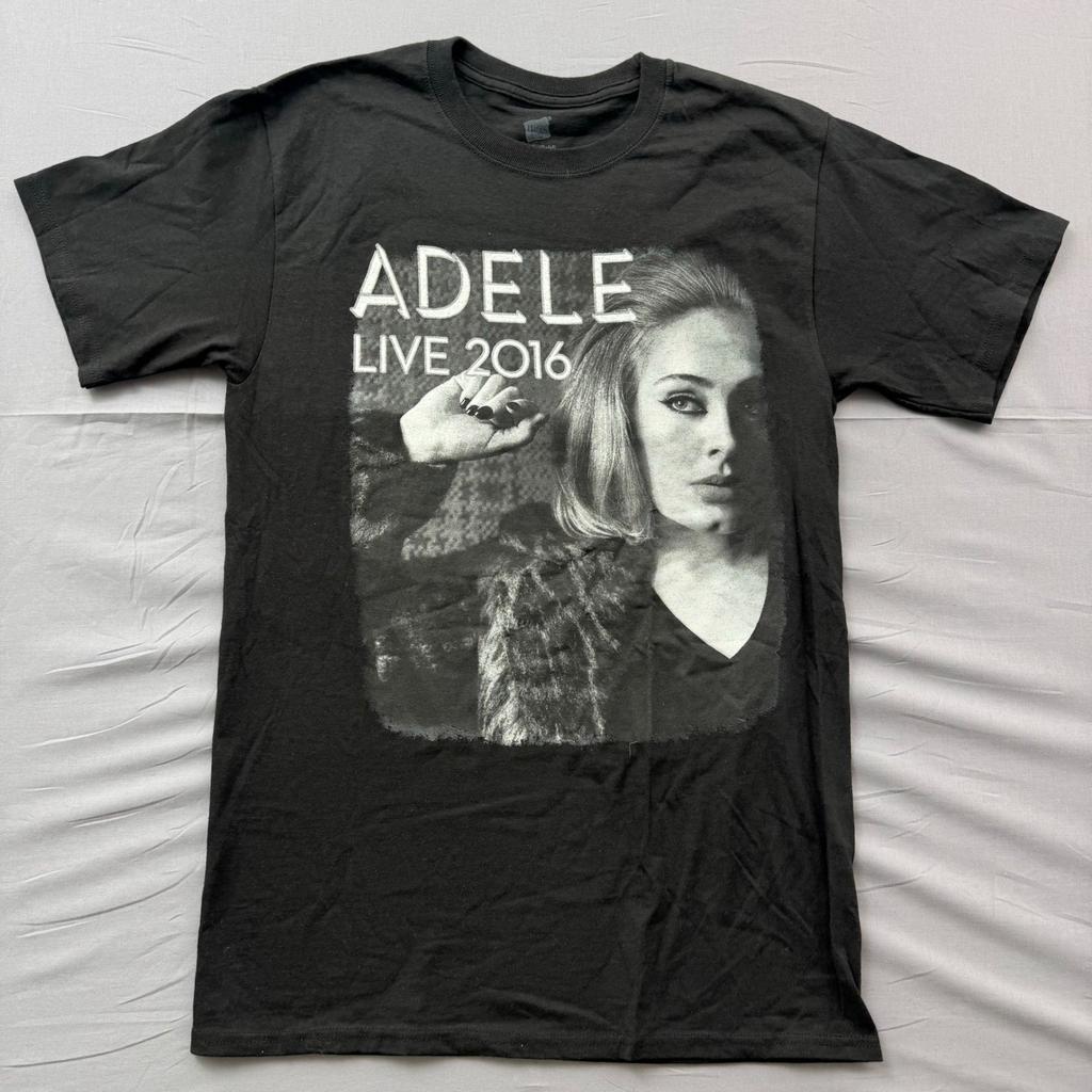 Adele Live 2016 World Tour Concert T-Shirt Black Hanes S North American Dates