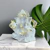 Ganesh Hindu Elefantgud for Suksess Statue Resin Gjennomsiktig Figurin Ornament Hjem Interiørdekorasjon Håndverk