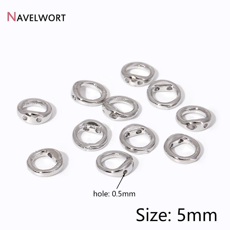 10/20Pcs Gold Plated Brass Crimp Beads,End Caps For Jewelry Making,Caps For Bracelet,Supplies For Jewelry,DIY Accessories