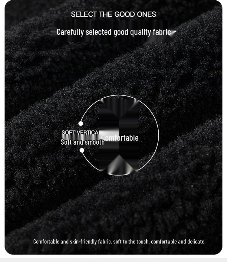 Men's Lambswool Cotton Winter Coat: Plus Velvet, Thickened, Plus Size, Youth Workwear Fleece Outerwear