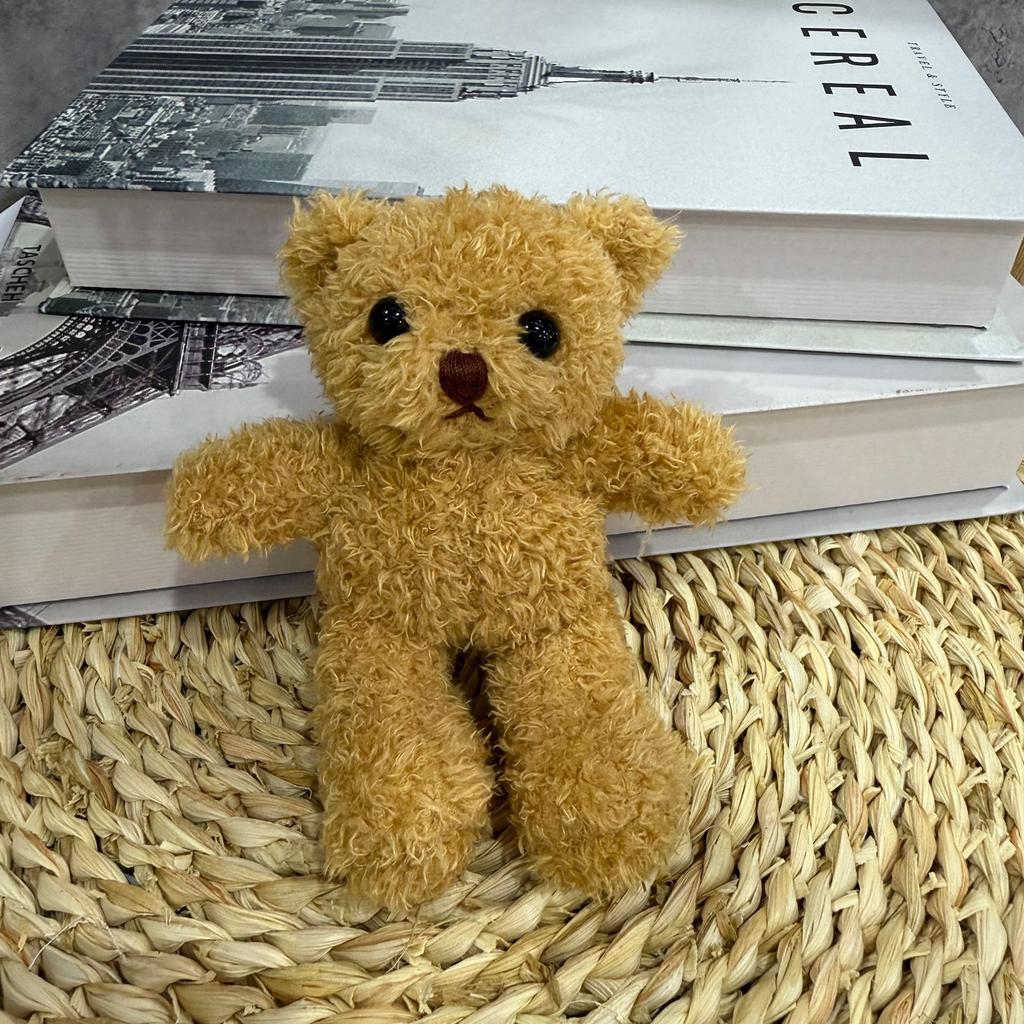 Clothes Teddy Bear Doll Pendant Keychain Plush Toy Pendant Gift Printed Bear Doll