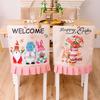 Easter Theme Chair Cover, Indoor Decorative Gnomes Cute Rabbit Pattern Chair Cover, Cute Cartoon Style Home Decorations