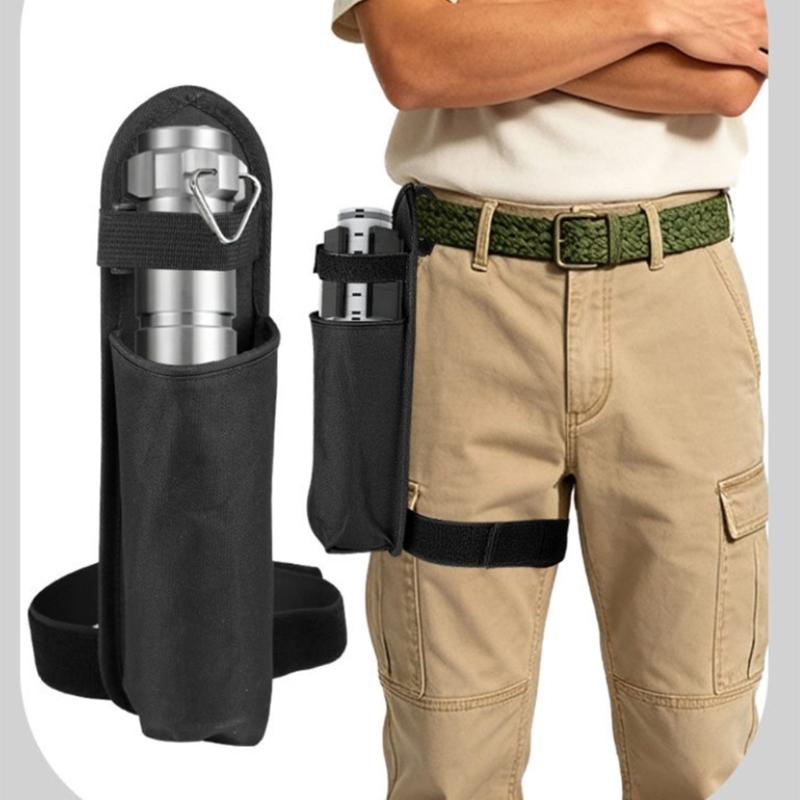 Long Handle Thigh Holder Textured Fabric Carry Sleeve with Hook Wrap, Waist Fastener and Leg Fastener for Stage Walks, Park Days and Outdoor Travel