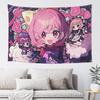 Colorful Anime Girl Tapestry Wall Hanging Blanket Tapestry Home Decor Items Wall Decorations