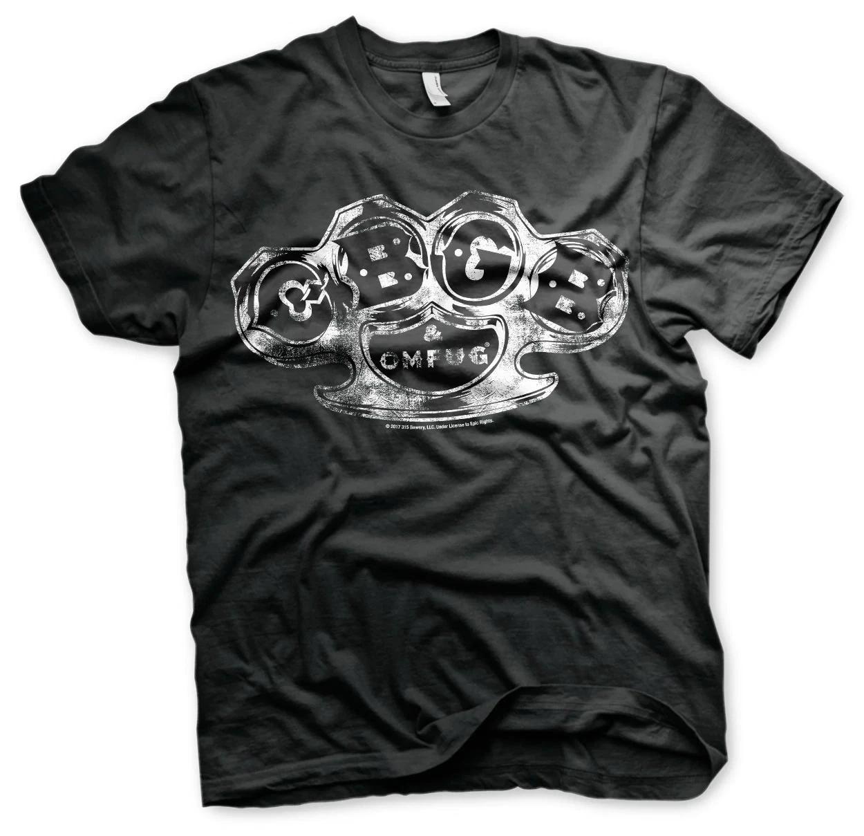 CBGB Knuckle Washed Logo Official Mens T-Shirt 4XL