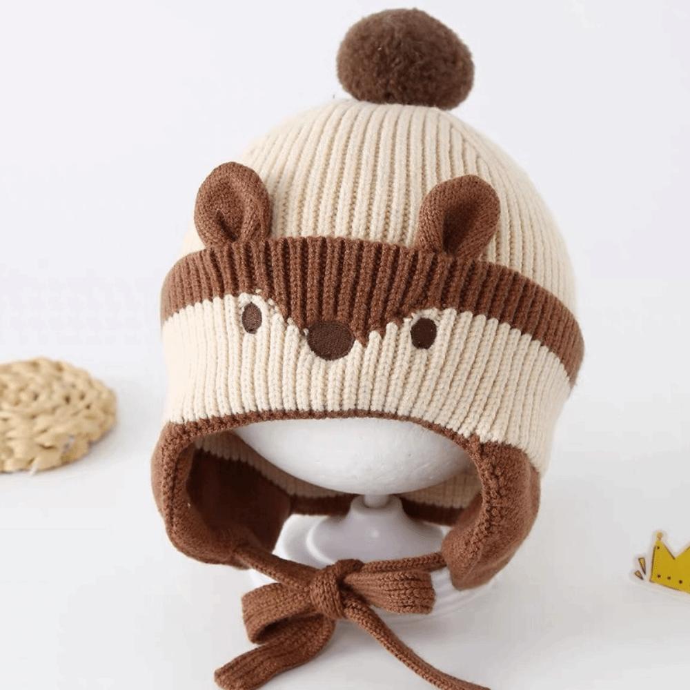 Cotton Kids Beanie Warm Thick Earflap Hat Skin Friendly Kids Hat Daily Outdoor