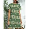 Plus Size - Plus-Size Sweet Smiling Print Loose Long T-Shirt Nightdress
