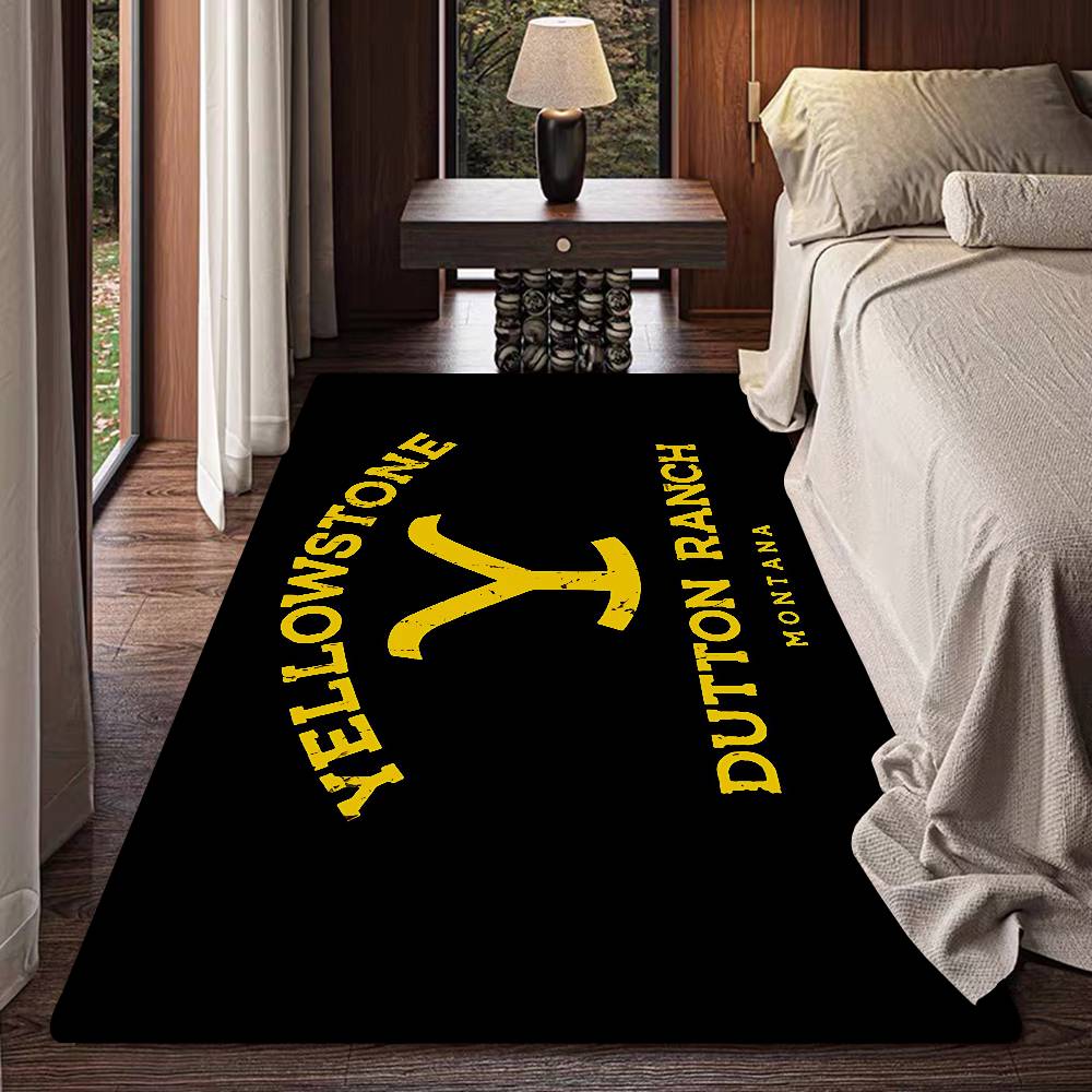 Y-Yellowstone Floor Mat INS Style Soft Bedroom Floor House Laundry Room Mat Anti-skid Household Carpets