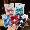2pcs/set Solid Bow Hair Clips For Girls Sweet Hair Ornament Kids Hairpins Barrettes Hairgrip Children Fashion Hair Accessories