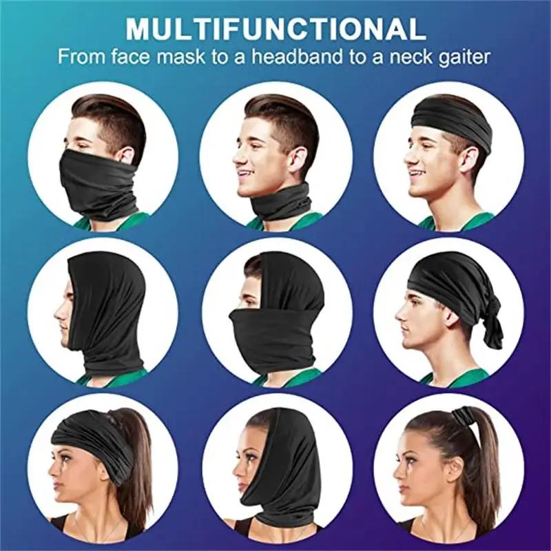 Outdoor Sports Mask, Cycling Sunscreen, Ice Silk Seamless High-elasticity Bandana, Mountaineering, Hiking and Fishing Supplies