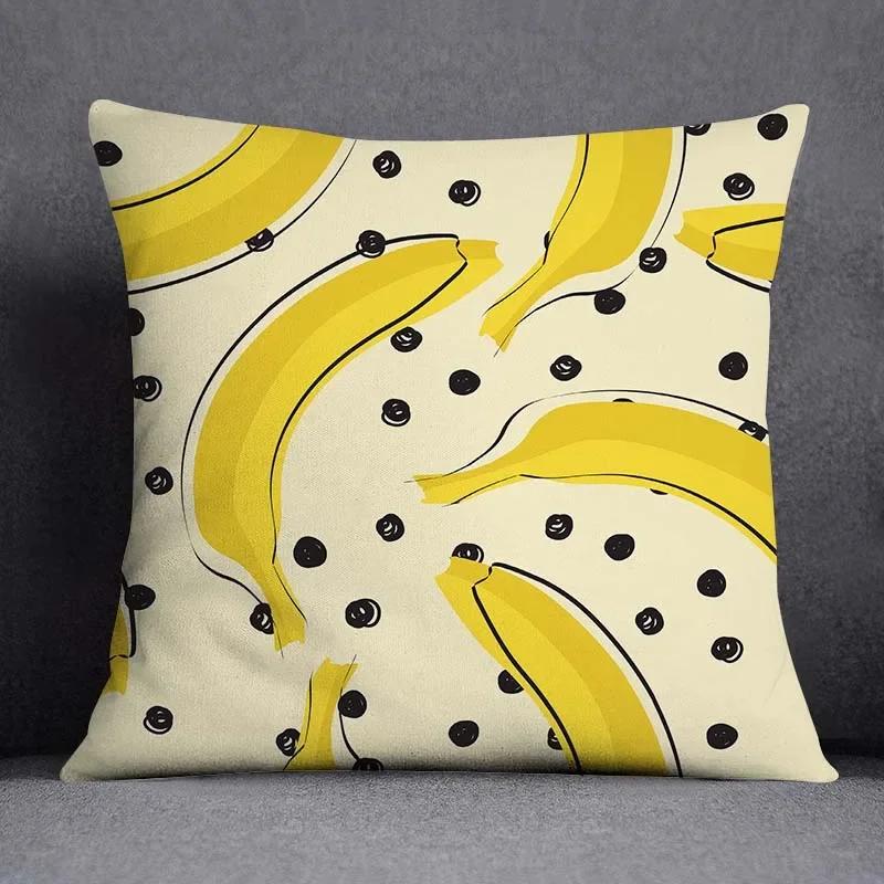 Fruit Pattern Home Decoration Pillowcase Square Pillowcase Home Office Decoration Cushion Cover