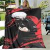 Tokyo Ghoul Japan Anime Cartoon Soft Plush Blanket,Flannel Blanket Throw Blanket for Living Room Bedroom Bed Sofa Picnic Cover