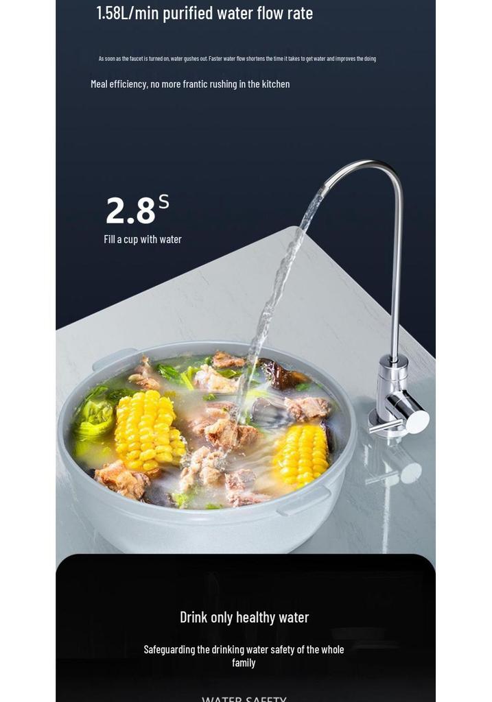 600G High-Flow RO Reverse Osmosis Under-Sink Water Purifier