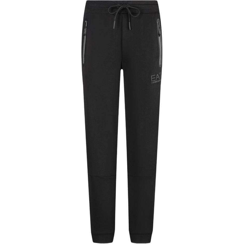

Emporio Armani EA7 Solid Color Mid-Rise Drawstring Straight Leg Casual Pants Men bottoms Black 6RPP88-PJ16Z-1200 XS