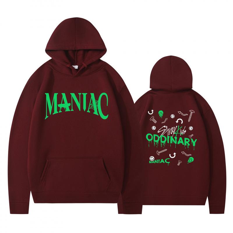 

Осень Зима Теплая Модная Толстовка Зеленая Надпись Двусторонняя Принтованная Мужская Женская Свободная Мягкая Удобная Спортивная Толстовка XXXL бордовый