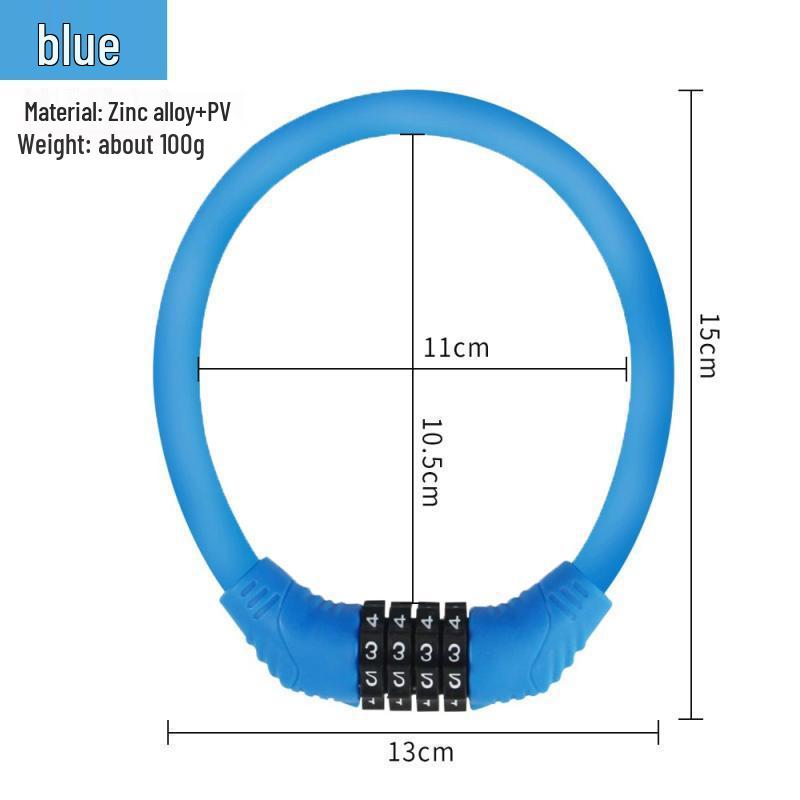 Portable Anti-Theft Electric Combination Bicycle Lock for Bikes, Motorcycles, and Children's Bikes