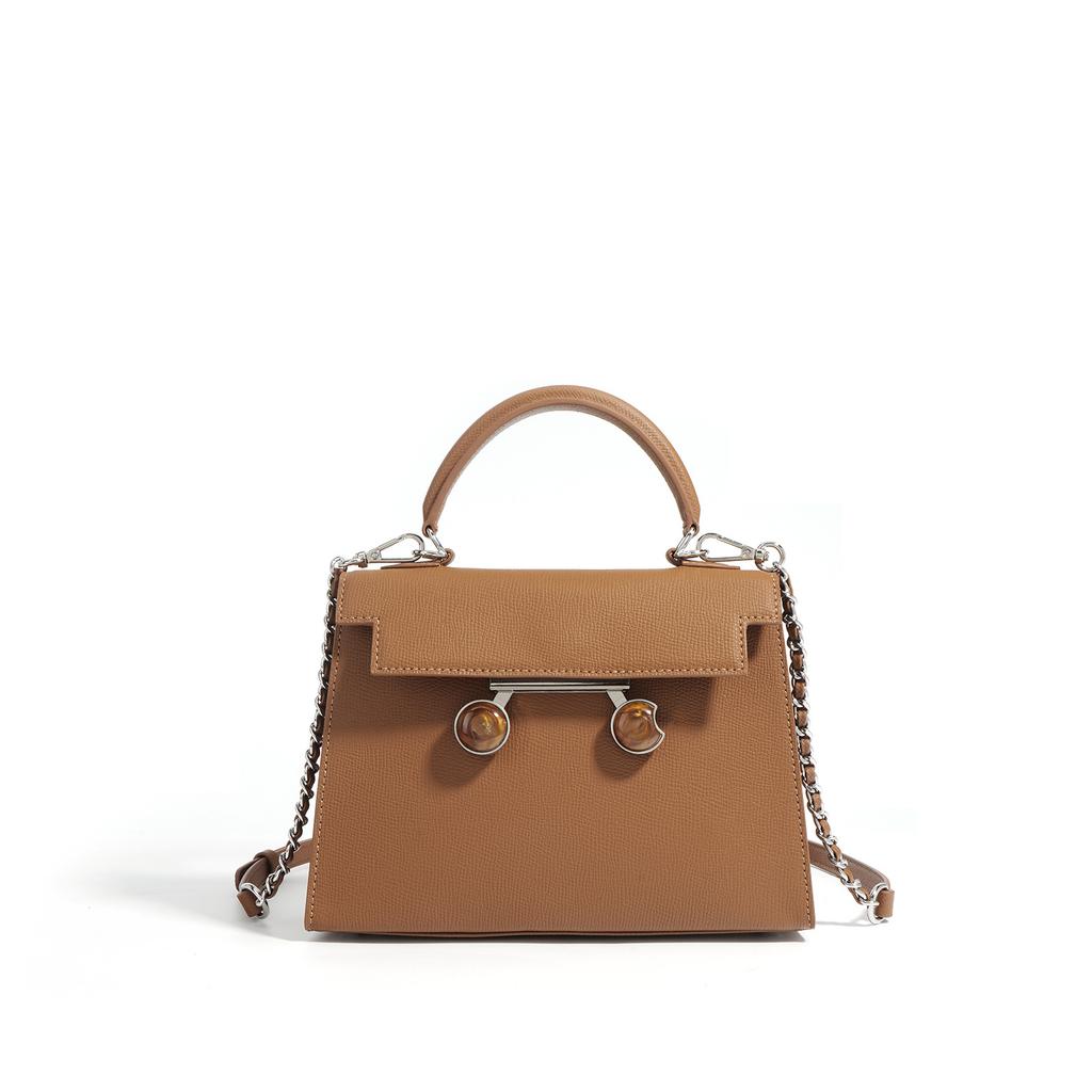 Summer Palmprint Cowhide Mini Simple Commuting Versatile Single-shoulder Crossbody Bag Classic