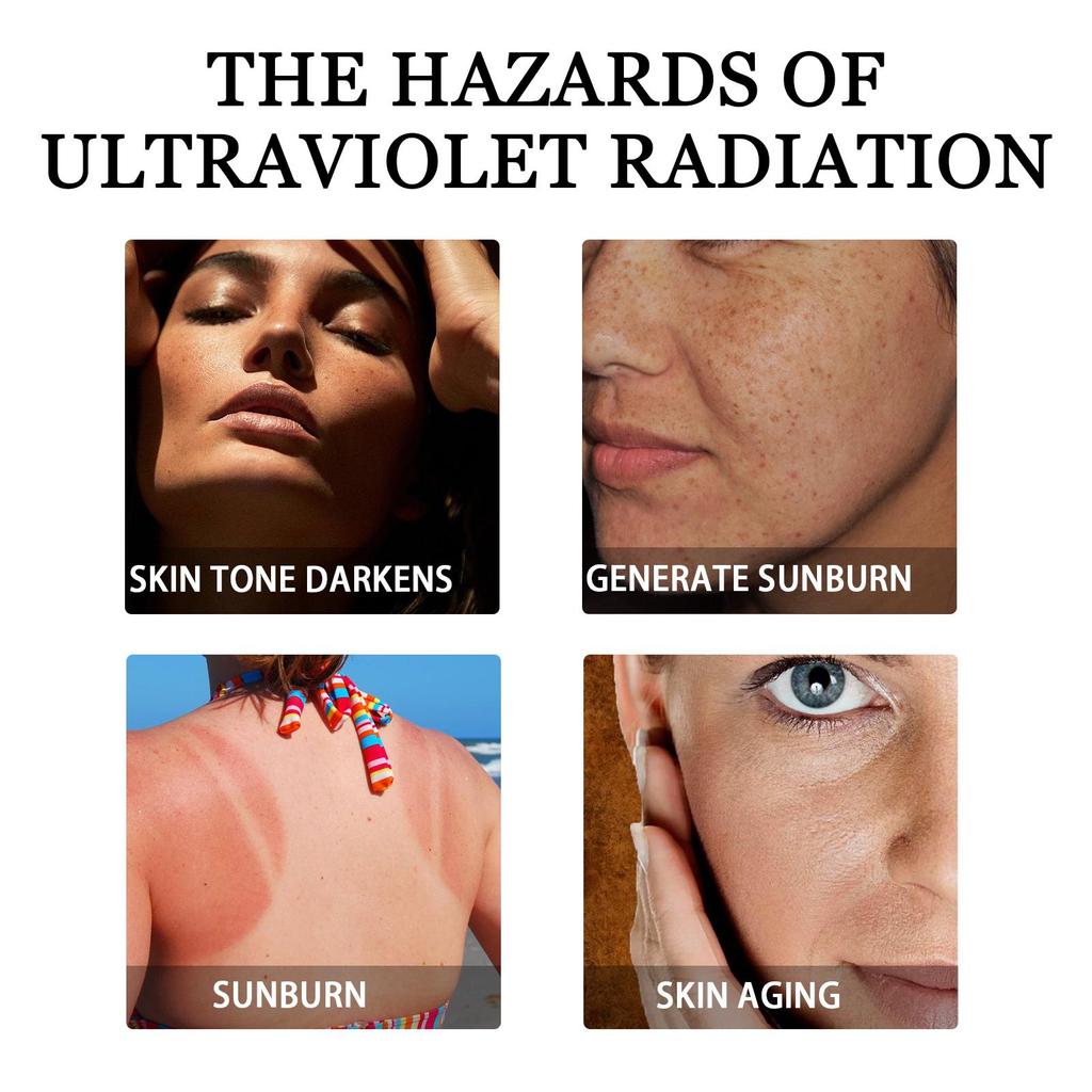 50g Sonnenschutz SPF100 Aufhellende Sonnencreme für Gesicht Körper Ölkontrolle Bleaching Gesichtsfeuchtigkeitscreme Sonnenblock Hautschützende Creme