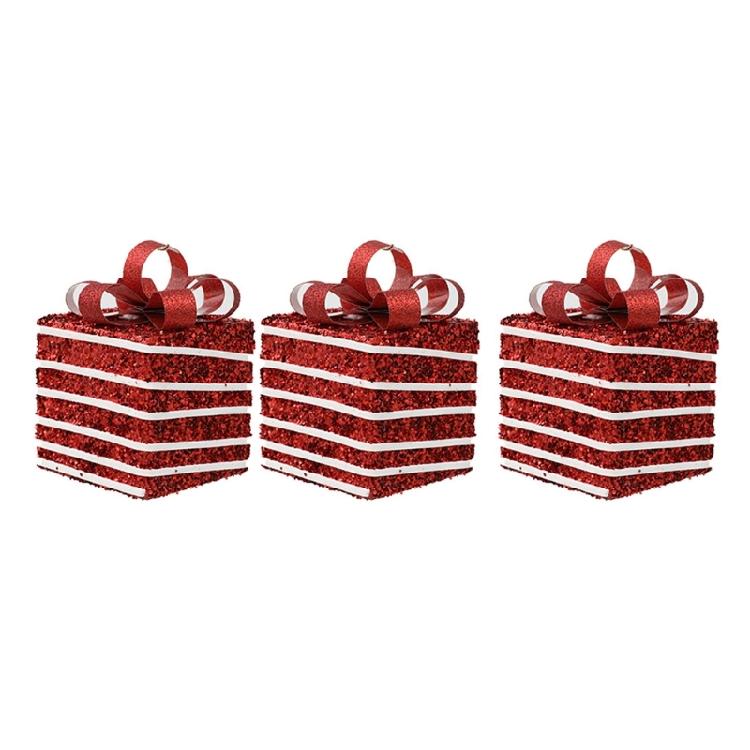 Festive Christmas Gift Box Decorations Holiday Christmas Tree Ornaments