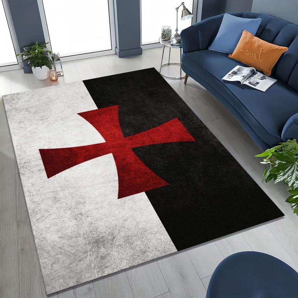 Templar Blood Knight Honor Holy Crusader Cartoon Rug for Bedroom Living Room Sofa Home Doormat Decor,Kid Play Non-slip Floor Mat