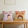 Y-Yoshitomo-O Art Cushion Cover For Pillow N-Naras-S Printing Sofa Decoration Home Car Room Coffee Shop Office Nordic Simplicity