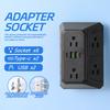 US Plug Power Strip with 6 AC Outlets 4 USB Port(2 Type C), Multi Socket Wall Socket Universal Network Filter Fast Charging